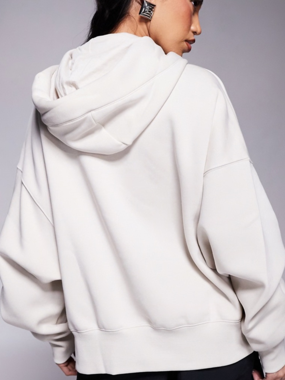 Nike Sportswear Phoenix Fleece Over-Oversized Pullover Sweatshirt – Cream – Sz L